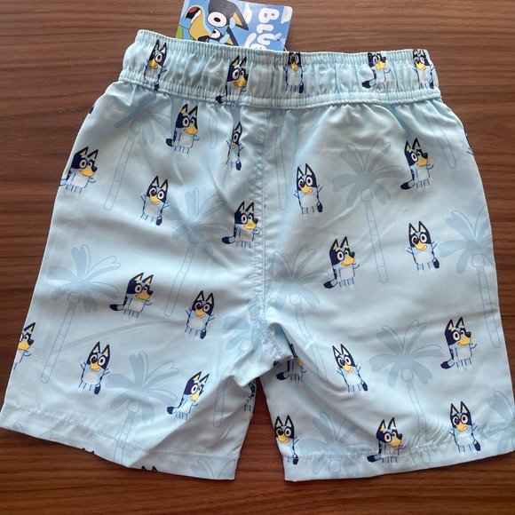 Bluey Boardshorts - Bluey and Palm trees design - Picture 2 of 2